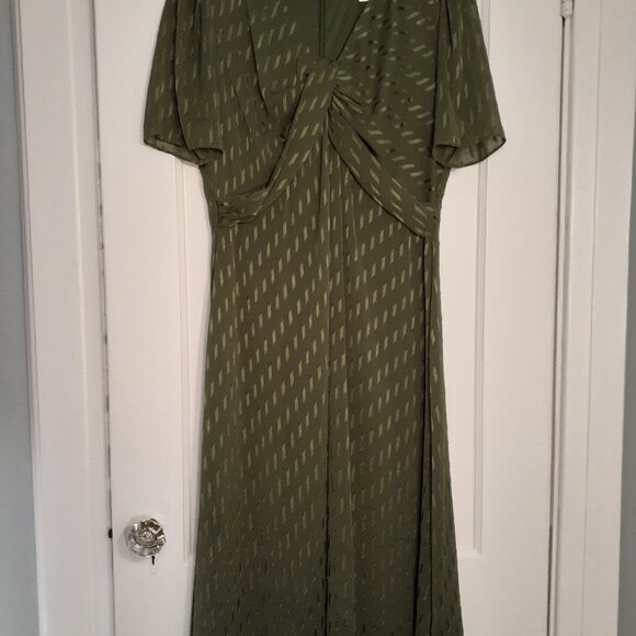 London Times moss green dress - Picture 1 of 5